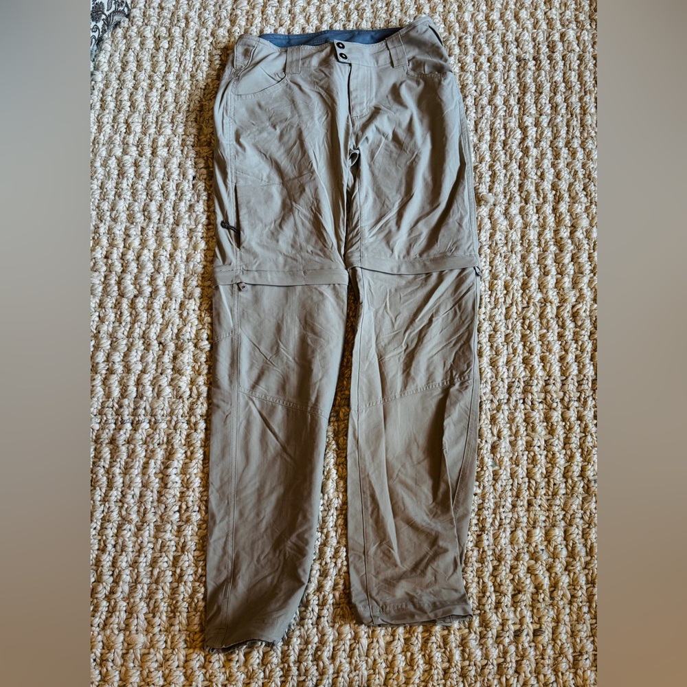 Columbia Omni Shield Advanced Khaki Beige Zip Off Pants - Women's Size 6, New